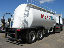 Перевозка муки тарным способом в мешках на автотранспорте - услуги